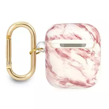 Guess GUA2HCHMAP kryt AirPods Różowy/růžový Marble Strap Collection