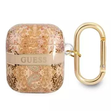 Guess GUA2HHFLD kryt AirPods złoty/zlatý Paisley Strap Collection