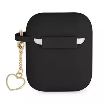 Guess GUA2LSCHSK AirPods 1/2 kryt czarny/black Silicone Charm Collection