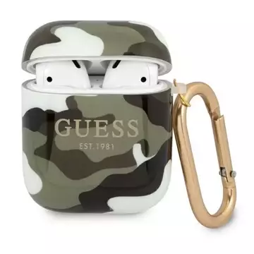 Guess GUA2UCAMA kryt AirPods zielony/khaki Camo Collection