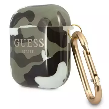 Guess GUA2UCAMA kryt AirPods zielony/khaki Camo Collection