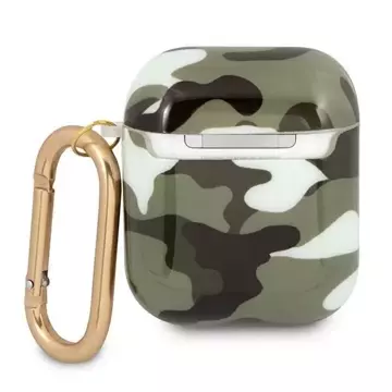 Guess GUA2UCAMA kryt AirPods zielony/khaki Camo Collection