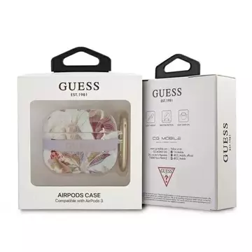 Guess GUA3HHFLU AirPods 3 kryt fioletowy/purple Flower Strap Collection