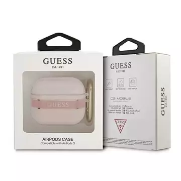 Guess GUA3HHTSP kryt AirPods 3 różowy/růžový Strap Collection