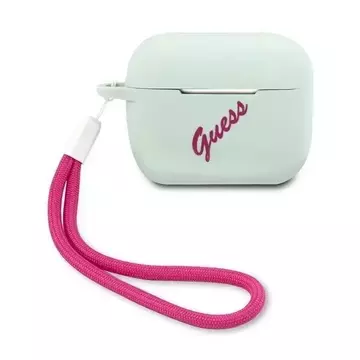 Guess GUACAPLSVSBF kryt AirPods Pro modrý fuchsiový / modrý fuschia silikonový Vintage