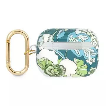 Guess GUAPHHFLN AirPods Pro kryt zielony/green Flower Strap Collection