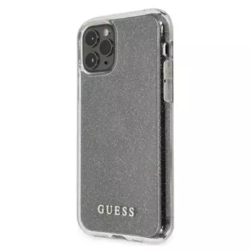 Guess GUHCN58PCGLSI iPhone 11 Pro srebrný/stříbrný pevný obal Glitter