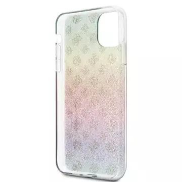 Guess GUHCN65PEOML iPhone 11 Pro Max vícebarevné pevné pouzdro Iridescent 4G Peony