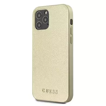 Guess GUHCP12LIGLGO iPhone 12 Pro Max 6,7" zlatý/zlatý pevný obal Iridescent