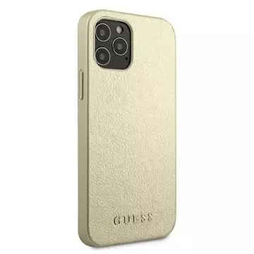 Guess GUHCP12LIGLGO iPhone 12 Pro Max 6,7" zlatý/zlatý pevný obal Iridescent