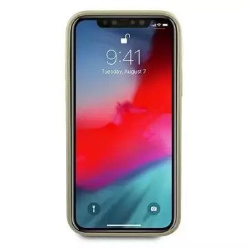 Guess GUHCP12LIGLGO iPhone 12 Pro Max 6,7" zlatý/zlatý pevný obal Iridescent