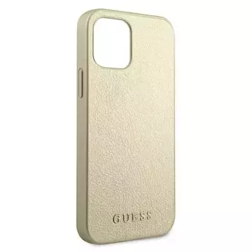 Guess GUHCP12LIGLGO iPhone 12 Pro Max 6,7" zlatý/zlatý pevný obal Iridescent