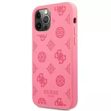 Guess GUHCP12LLSPEFU iPhone 12 Pro Max 6,7" fuksja/fushia pevný obal Peony Collection