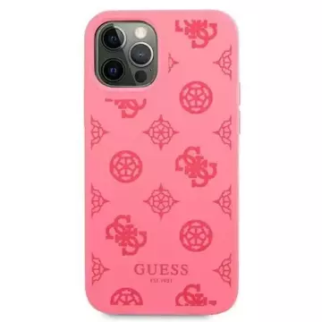 Guess GUHCP12LLSPEFU iPhone 12 Pro Max 6,7" fuksja/fushia pevný obal Peony Collection