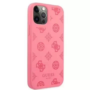 Guess GUHCP12LLSPEFU iPhone 12 Pro Max 6,7" fuksja/fushia pevný obal Peony Collection