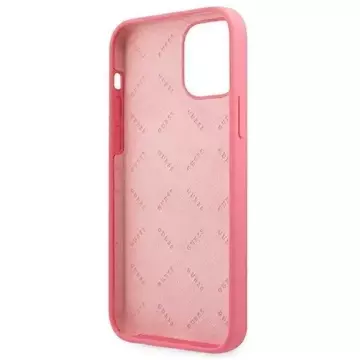 Guess GUHCP12LLSPEFU iPhone 12 Pro Max 6,7" fuksja/fushia pevný obal Peony Collection