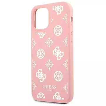 Guess GUHCP12LLSPEWPI iPhone 12 Pro Max 6,7" różowy/růžové pevné pouzdro Peony Collection