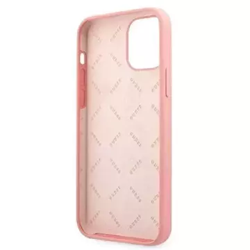 Guess GUHCP12LLSPEWPI iPhone 12 Pro Max 6,7" różowy/růžové pevné pouzdro Peony Collection