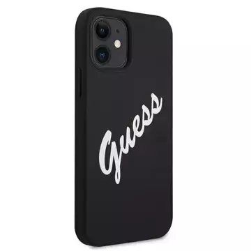 Guess GUHCP12SLSVSBW iPhone 12 mini 5,4" černobílý / černý bílý pevný obal silikonový Vintage