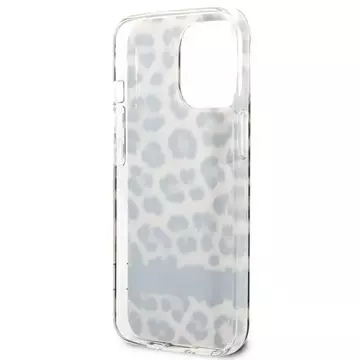 Guess GUHCP13LHSLEOW iPhone 13 Pro / 13 6,1" brązowý/hnědý pevný obal Leopard