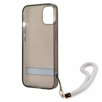 Guess GUHCP13MHTSGSK iPhone 13 6,1" černý/černý pevný obal Translucent Stap