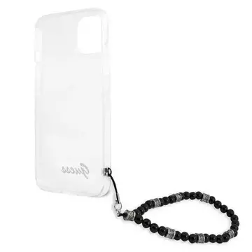 Guess GUHCP13MKPSBK iPhone 13 6,1" průhledné pevné pouzdro Black Pearl