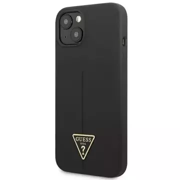 Guess GUHCP13SSLTGK iPhone 13 mini 5,4" černý/černý pevný obal silikonový trojúhelník