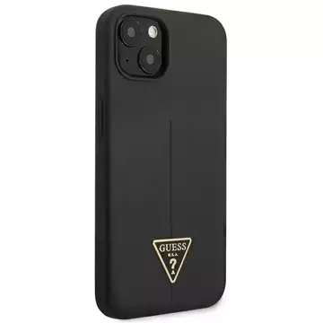 Guess GUHCP13SSLTGK iPhone 13 mini 5,4" černý/černý pevný obal silikonový trojúhelník