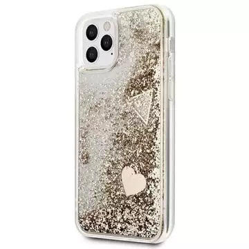 Guess GUOHCN58GLHFLGO iPhone 11 Pro zlatý/złoty pevný obal Glitter Charms