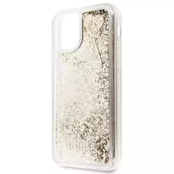 Guess GUOHCN58GLHFLGO iPhone 11 Pro zlatý/złoty pevný obal Glitter Charms