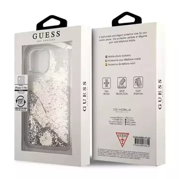 Guess GUOHCN58GLHFLGO iPhone 11 Pro zlatý/złoty pevný obal Glitter Charms