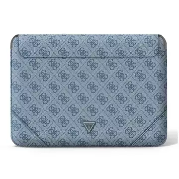 Guess Sleeve GUCS16P4TB 16" černý /modrý 4G logo Uptown Triangle