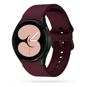 Gumový pásek Iconband pro Samsung Galaxy Watch 4 40/42/44/46 mm Bordo