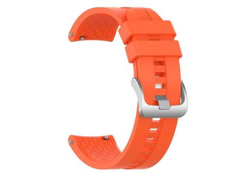 Gumový univerzální sportovní řemínek Alogy soft band pro chytré hodinky 22mm oranžový