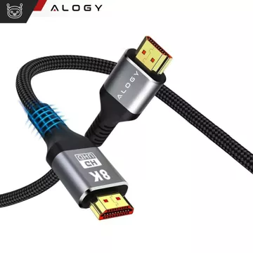 HDMI 2.1 kabel Alogy 8K 60Hz 48GBps 3m černý