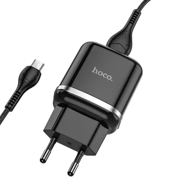 HOCO USB A nástěnný nabíjecí kabel USB A na Micro USB QC3.0 3A 18W N3 černý