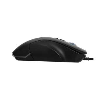 Herní myš s překryvy Delux M631 RGB 12400DPI (černá)