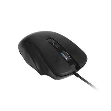 Herní myš s překryvy Delux M631 RGB 12400DPI (černá)