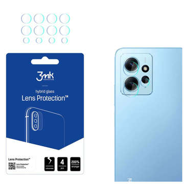 Hybridní sklo na čočku telefonu 3mk Lens Protection set pro Xiaomi Redmi Note 12 4G (4ks)