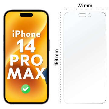 Hybridní sklo pro Apple iPhone 14 Pro Max ochranné sklo na displej Alogy Flexi Glass 9H Case Friendly na plochý displej