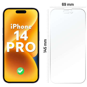 Hybridní sklo pro Apple iPhone 14 Pro na celou obrazovku Ochranné sklo Alogy Flexi Full Glass 9H odolné proti rozbití