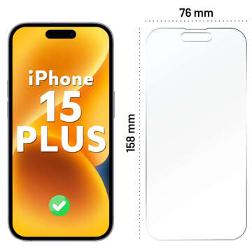 Hybridní sklo pro Apple iPhone 15 Plus celoobrazovkové ochranné sklo Alogy Flexi Full Glass 9H odolné proti rozbití