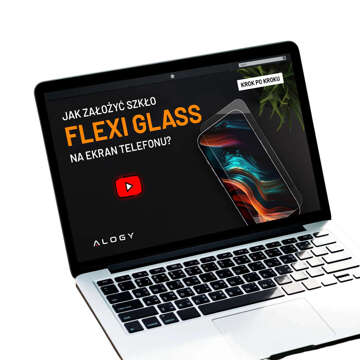 Hybridní sklo pro Apple iPhone 15 celoobrazovkový Alogy Flexi Full Glass 9H ochranné sklo Rozbití