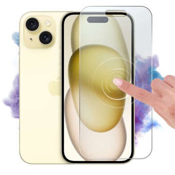 Hybridní sklo pro Apple iPhone 15, plochá obrazovka Alogy Flexi Glass 9H