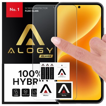 Hybridní sklo pro Samsung Galaxy A54 5G Ochranné sklo Alogy Flexi Glass 9H Case Friendly Flat Screen Protector