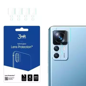 Hybridní sklo pro objektiv fotoaparátu 3MK Lens Protect Xiaomi 12T/12T Pro [4 PACK]