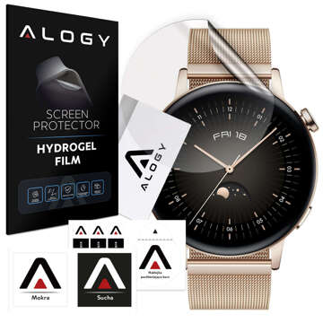 Hydrogel Alogy Hydrogel ochranná fólie pro chytré hodinky pro Huawei Watch GT 2 Elegant BT 42mm