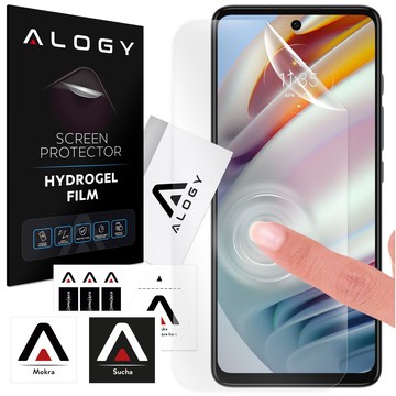 Hydrogelová fólie pro Motorola Moto G22/ G60/ G31/ E40/ G9 ochranná fólie na displej telefonu Alogy hydrogelová fólie