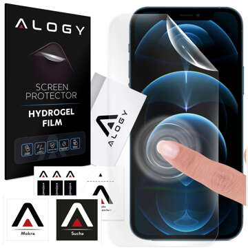 Hydrogelová fólie pro iPhone 12 Pro Max, ochranná fólie na displej telefonu Alogy Hydrogel Film