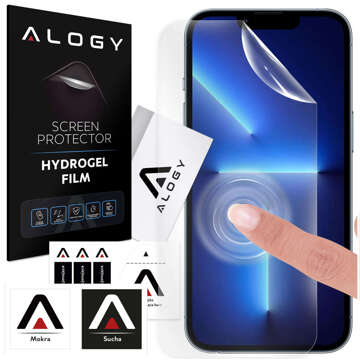 Hydrogelová fólie pro iPhone 13 Pro, ochranná fólie na displej telefonu Alogy Hydrogel Film